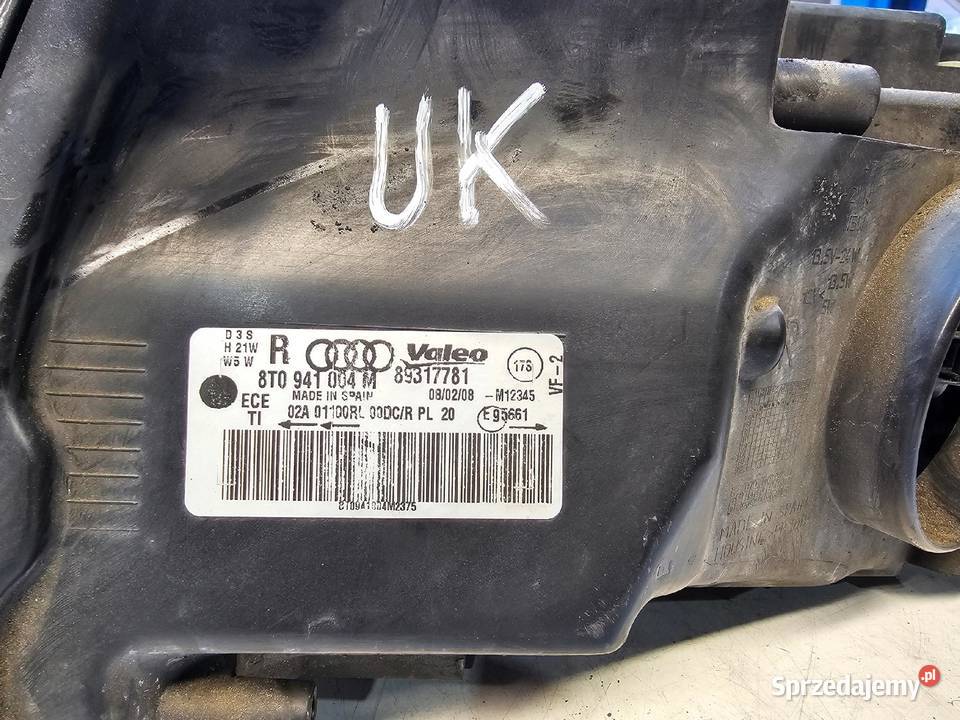 REFLEKTOR PRAWY PRZÓD AUDI A5 8T0941004M XENON Przystajń