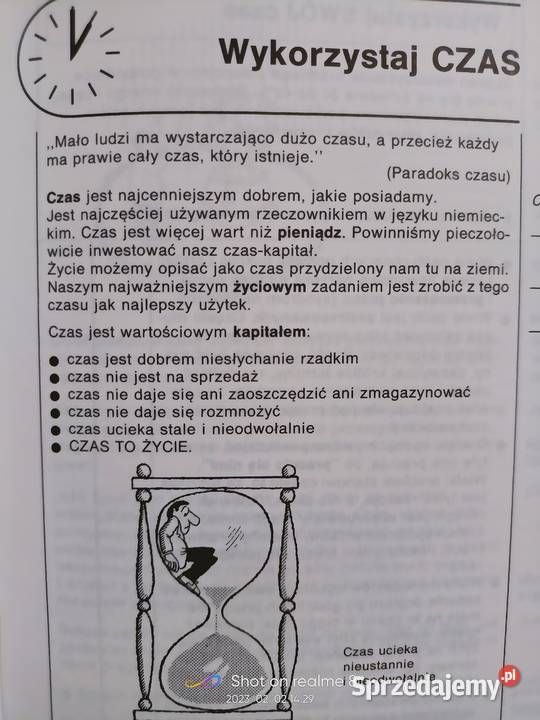 zorganizować czas poradnik książki Warszawa sprzedam