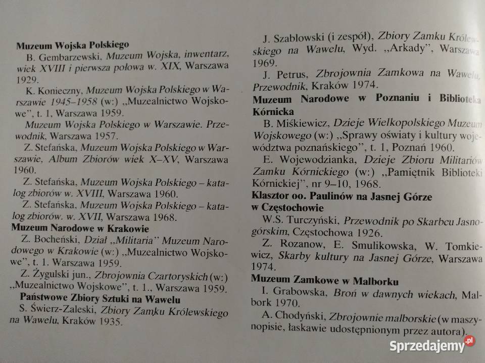 Album Stara broń w Polskich zbiorach Żory