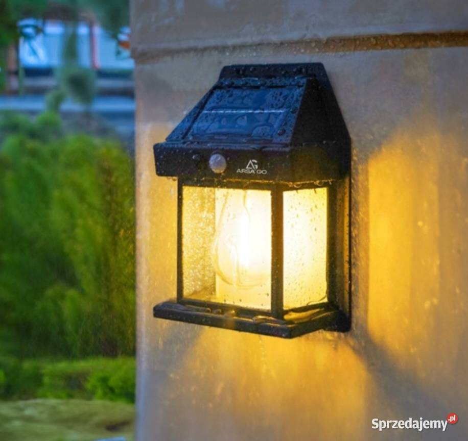 Lampa Solarna Kinkiet Ścienny Latarnia Żarówka Nowy Sącz