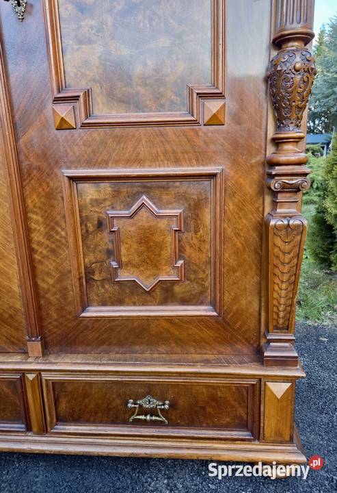 Przepiękna szafa eklektyczna koniec XIX wieku Szczecin