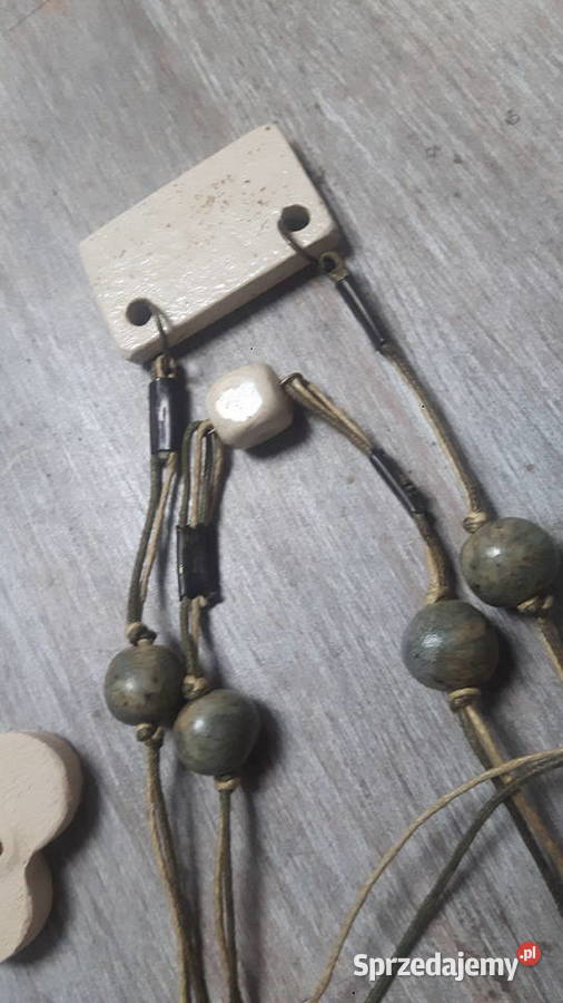 Naszyjnik ceramiczny ręcznie wykonany Otwock