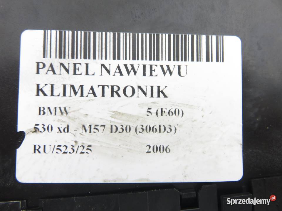 KLIMATRONIK BMW 5 E60 6988504 osobowe