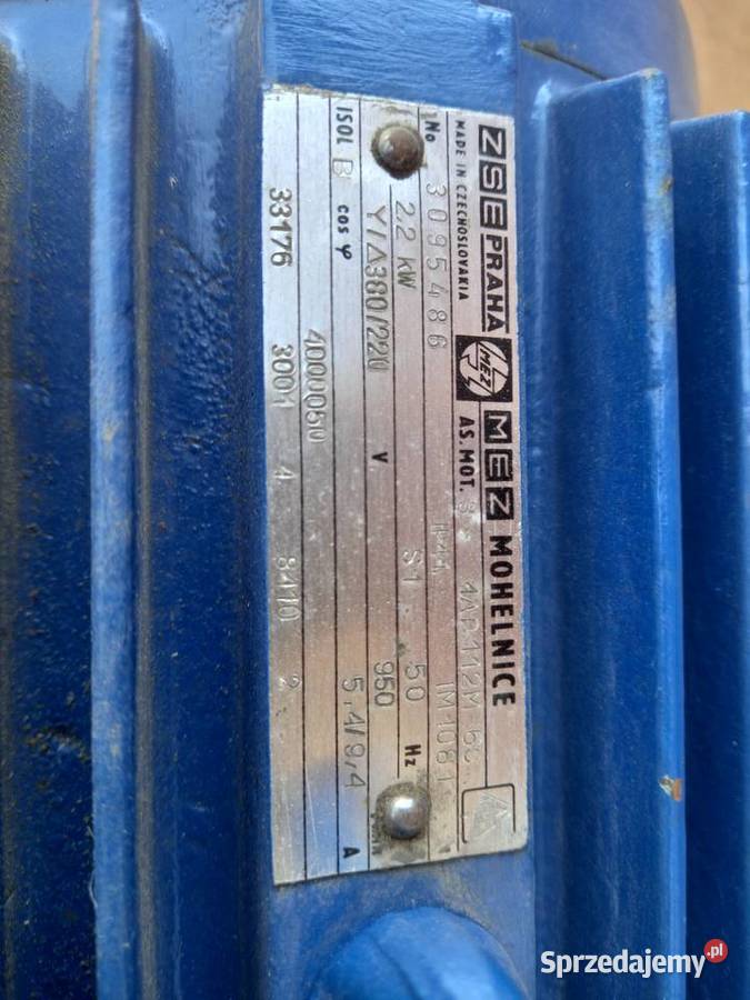 Silnik elektryczny 22 kw 950 obr podkarpackie Jarosław sprzedam