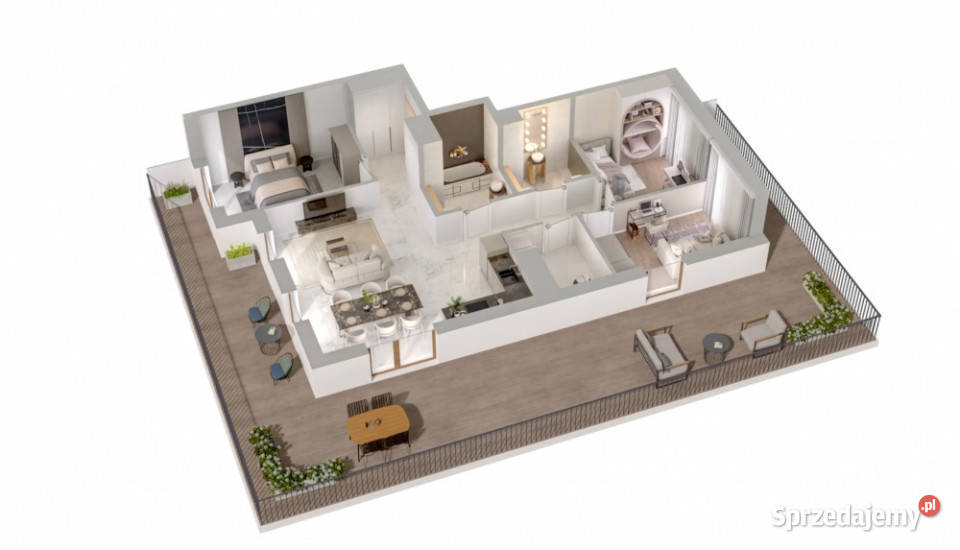 4 pokoje z tarasem 7796 m Apartament PULSO Dębica