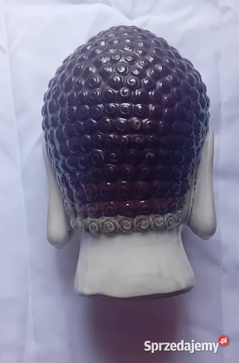 Ceramiczna naturalnej wielkości głowa Buddy Porcelana i szkło sprzedam