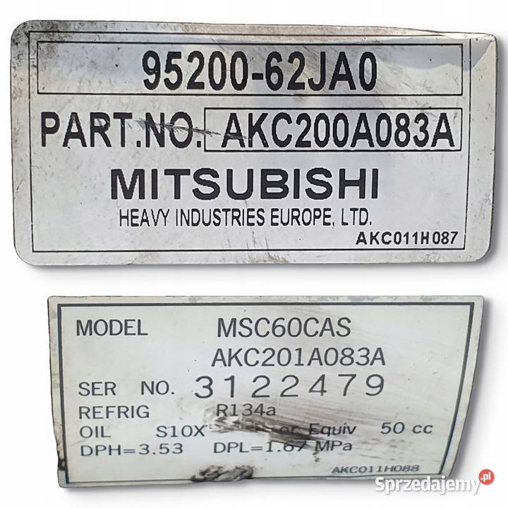 SPRĘŻARKA KLIMATYZACJI Suzuki Swift MK6 13 16V Części samochodowe Chełm