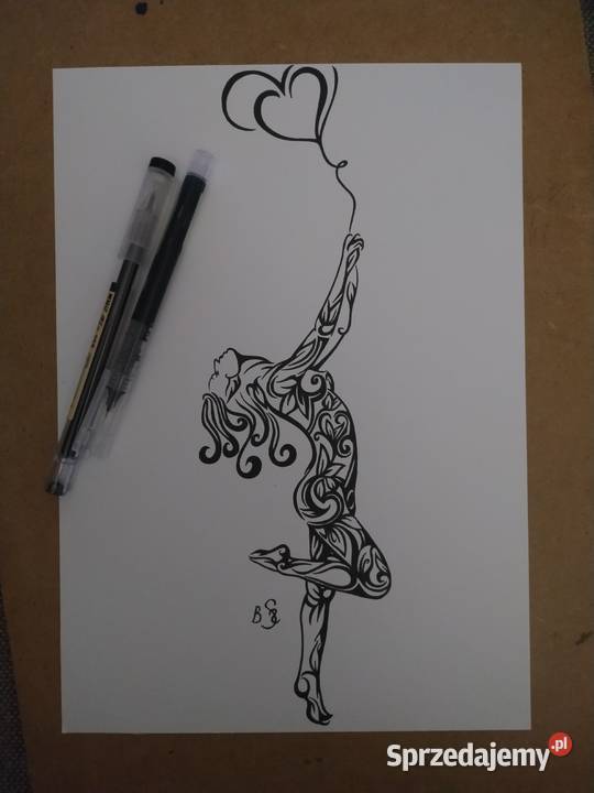 Rysunek serce cienk blok t A4 250 gm2 Warszawa