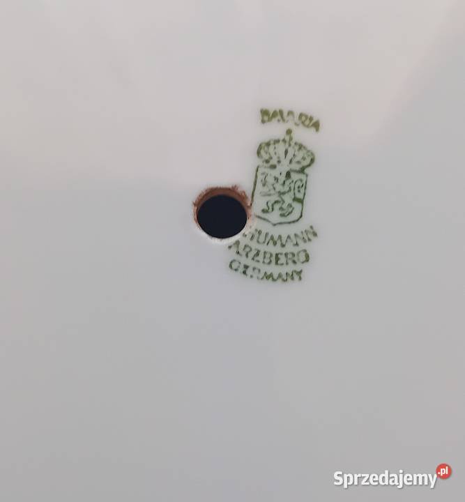 Patera z dziurką element etażerki Schumann Porcelana i szkło Koźminek