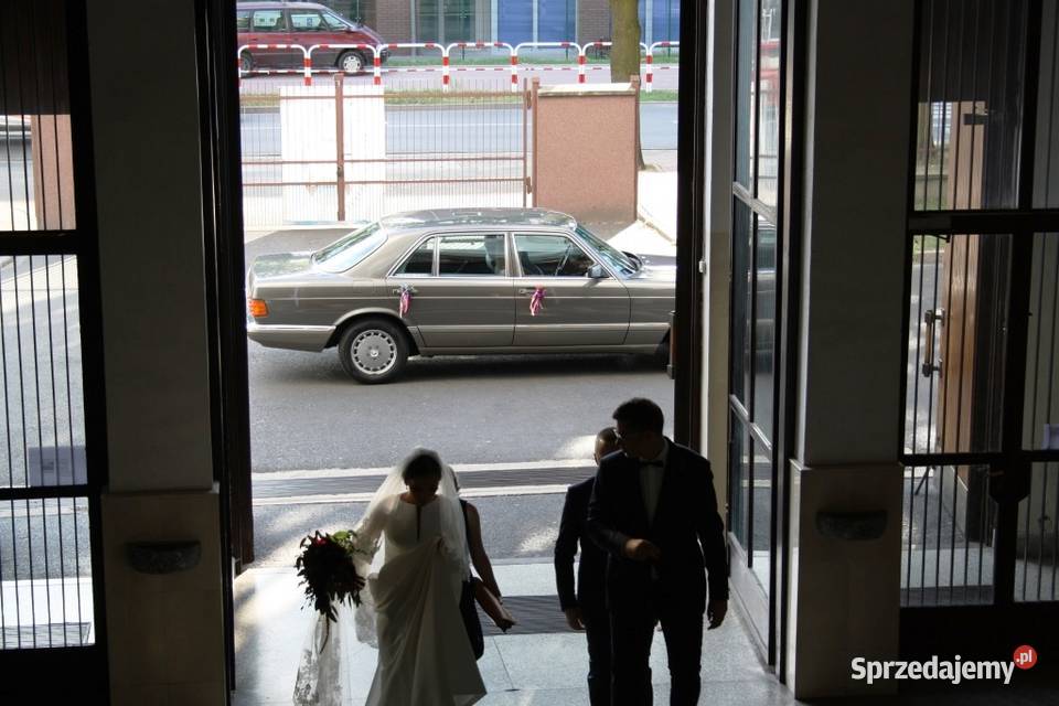 UWAGA Mercedes SKlasa W126 wynajem auto do ślubu Obsługa imprez Warszawa