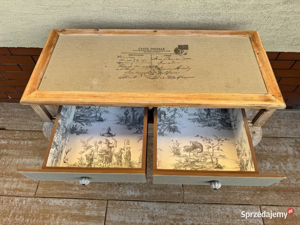 Konsola Ludwikowa schaby chic toaletka biurko Garwolin