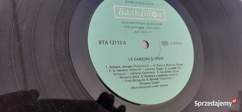 Le canzoni doggiskładanka winyl vintage pamiątka kujawsko-pomorskie