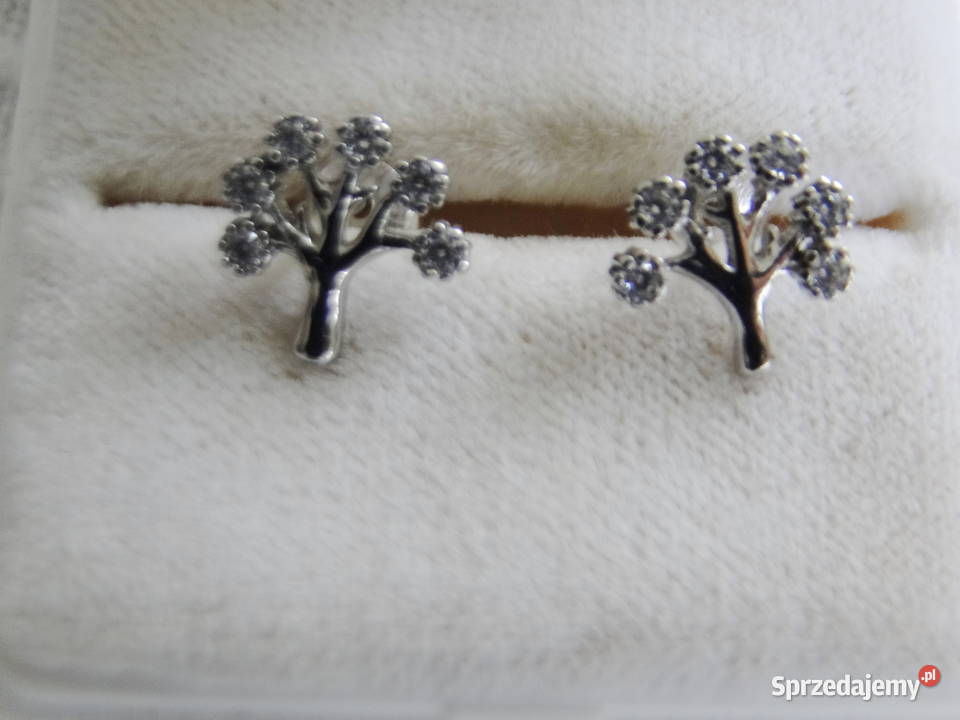 Śliczne kolczyki drzewka srebro 925 Warszawa