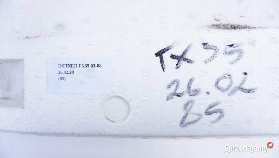 ABSORBER ZDERZAKA TYŁ INFINITI FX35 FX45 0308 wielkopolskie Nowy Tomyśl sprzedam