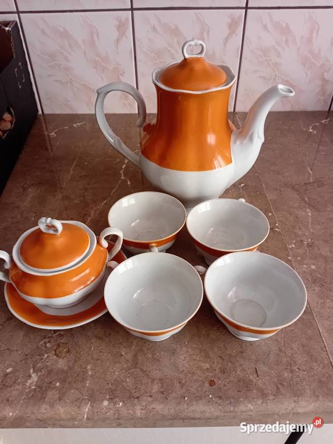 Porcelanowy serwis kawowy vintage Karolina Biskupice