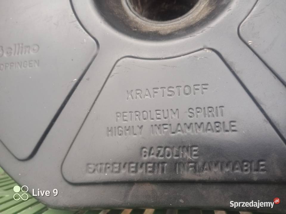 Kanister belino BMW 9 litrów w koło zapasowe Kocmyrzów