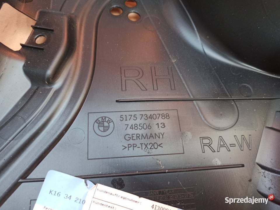 Osłona podwozia tylna prawa BMW 5 G30G31 5175 Bolesławiec sprzedam