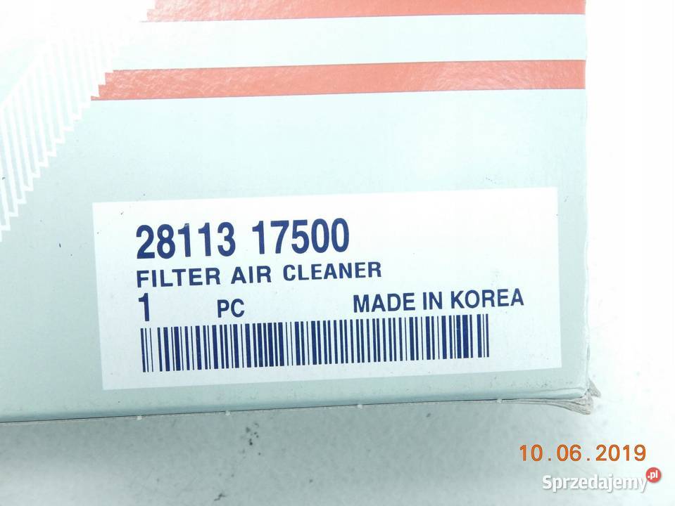 FILTR POWIETRZA HYUNDAI MATRIX 0110 ORYGINAŁ ASO