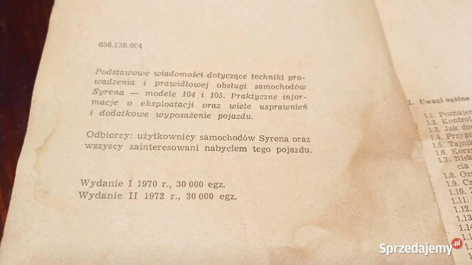 Książka Jeżdżę samochodem SYRENA Zdzisław Glinka lubelskie Fajsławice