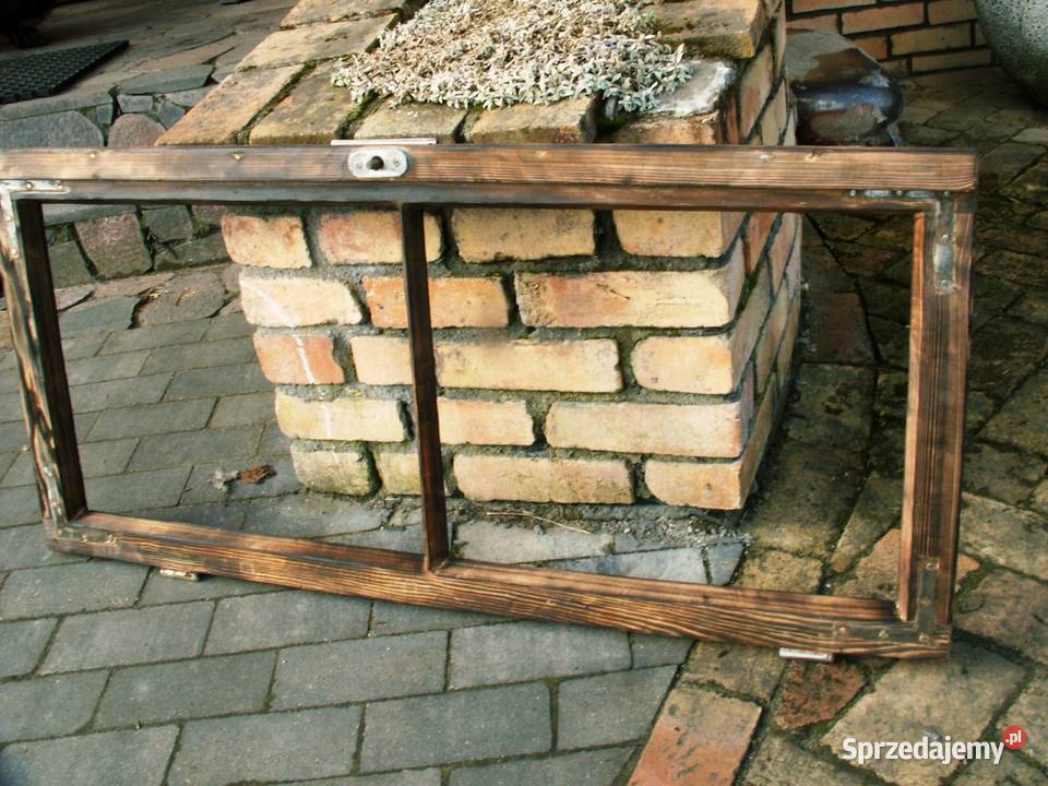 Stare okno rama okienna retro loft lustro Ełk