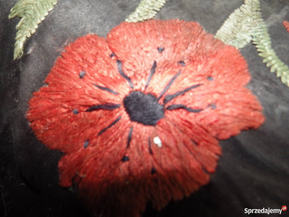 PODUSZKI HAFTOWANE LATA 30 2 PIĘKNE sprzedam