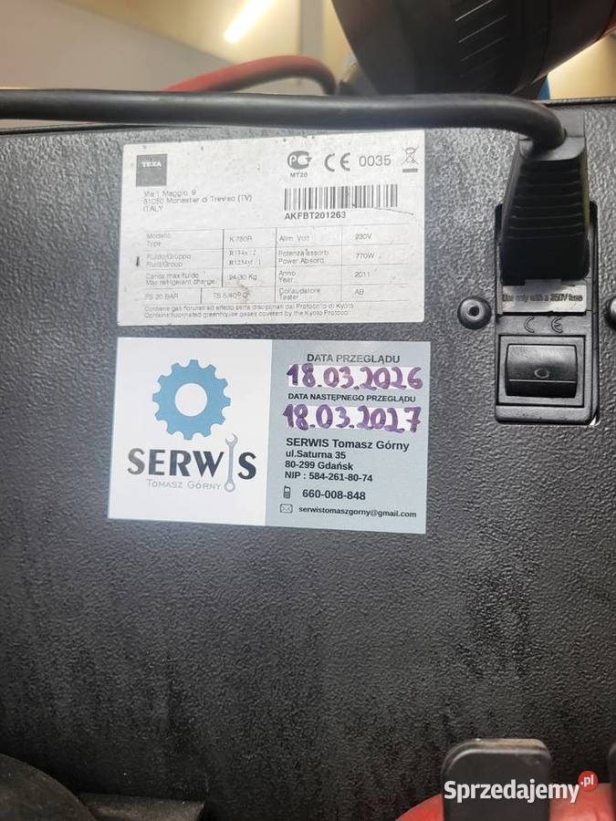 Stacja obsługi klimatyzacji TEXA 780r Słupsk sprzedam
