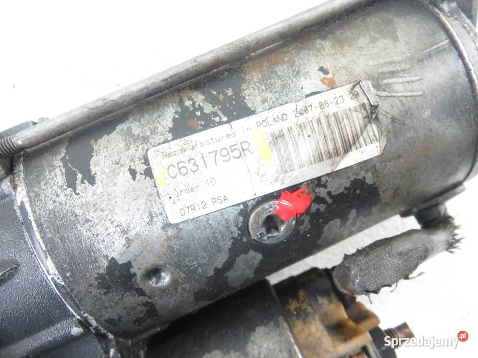 ROZRUSZNIK PEUGEOT 307 20 HDi 110 C631795R osobowe małopolskie