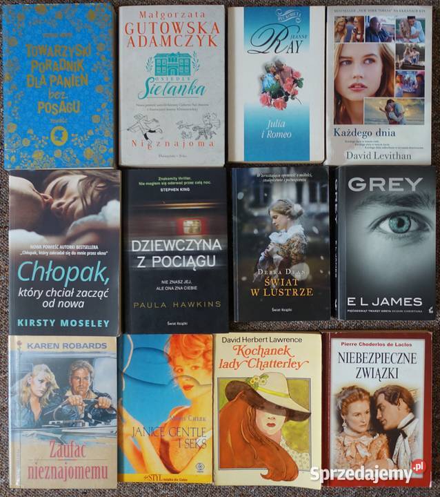 Zestaw 48 książek pań proza romans erotyka romanse Proza i poezja warmińsko-mazurskie Kętrzyn