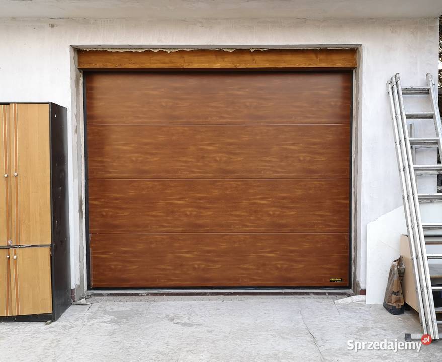 Brama na PILOTA ZŁOTY DĄB 2750x2500 garażowa Gdów