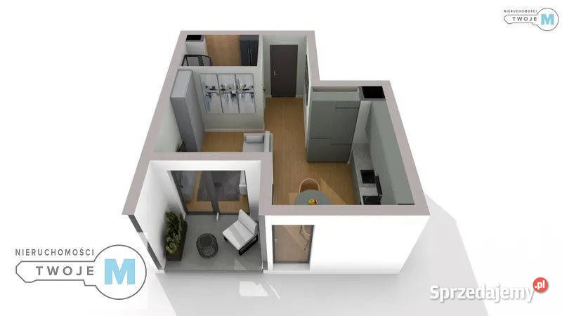 Mieszkanie Kielce 2624m2 1 pokój