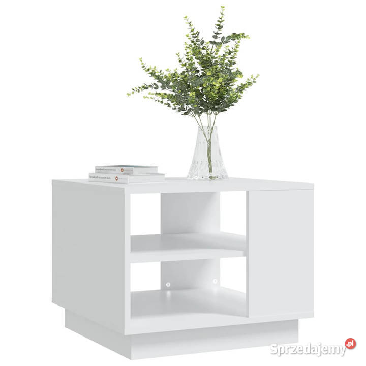 Stolik kawowy biały 55x55x43 materiał Warszawa sprzedam