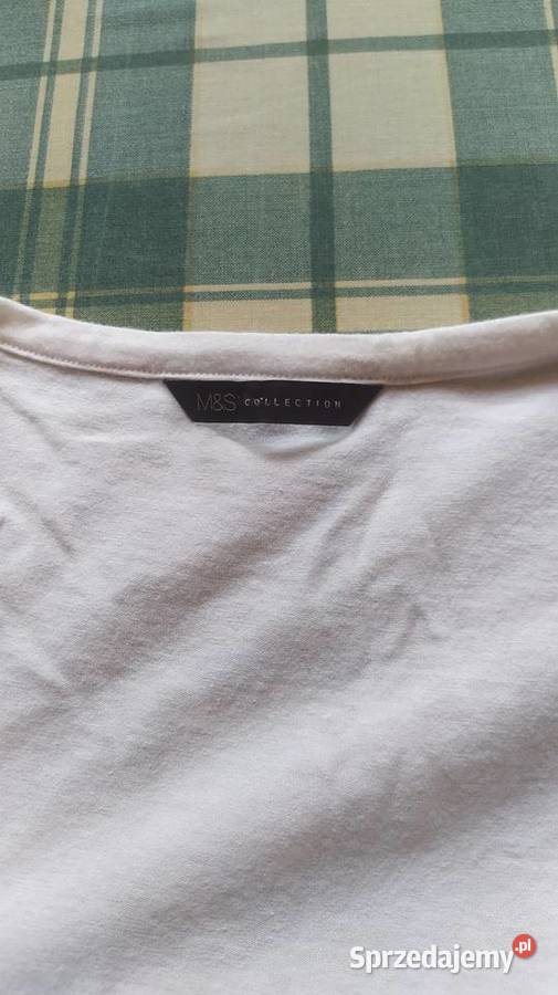Elegancka nowa biała bluzkatunika MS 50 54 biały wielkopolskie Ostrów Wielkopolski sprzedam
