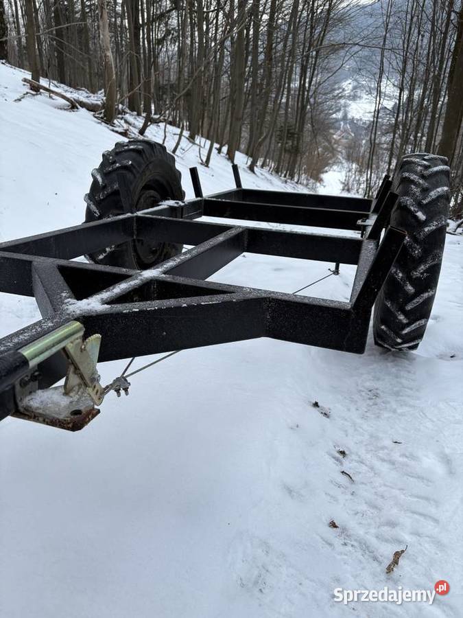 Przyczepka do quada traktorka solidna Z hamulcem Pozostałe Pcim