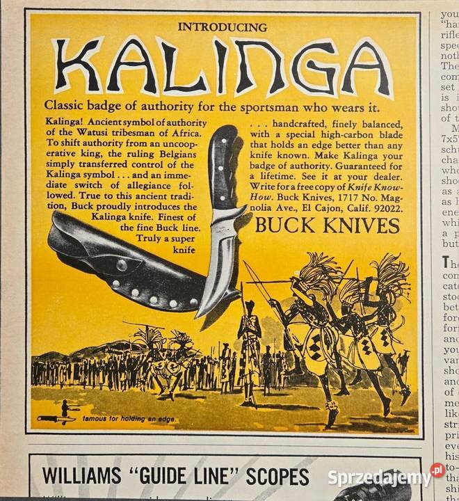 Nóż Buck Kalinga Rosewood Dymondwood NOWY warmińsko-mazurskie sprzedam