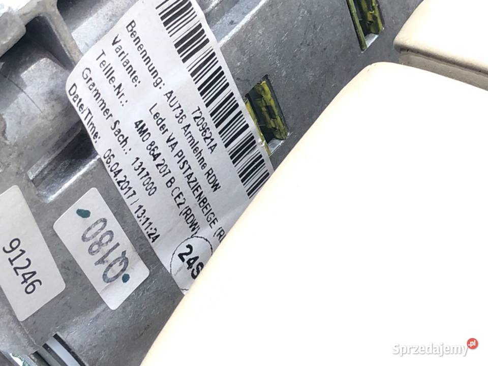 PODŁOKIETNIK AUDI Q7 4M SUV 4M0864207B