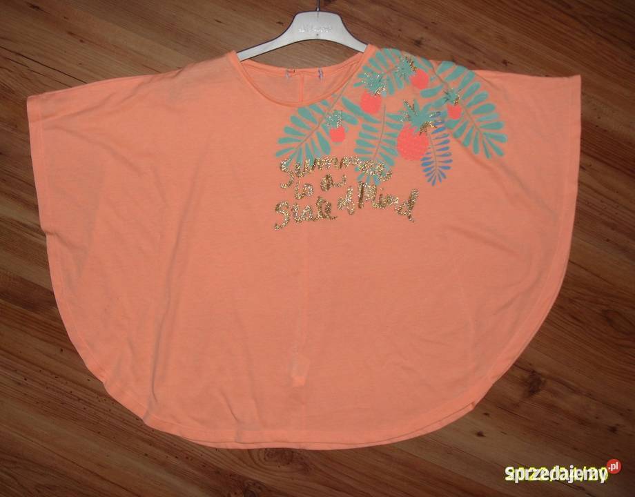 Bluzeczka ponczo morela r134146 Nowa 11 lat+ sprzedam