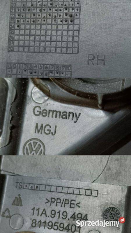 VW ID4 KRATKA ZDERZAKA PRAWY PRZÓD 11A807820 Pleszew