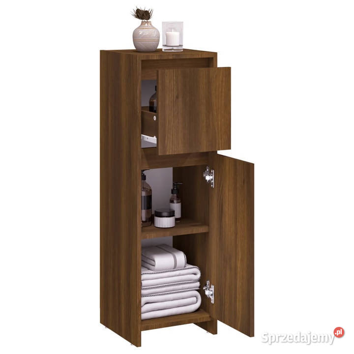 Szafka łazienkowa brązowy dąb 30x30x95 WM815554 Warszawa sprzedam