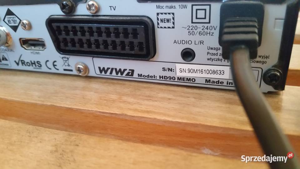Tuner DVBT tv WIWA HD90 memo z pilotem Puławy