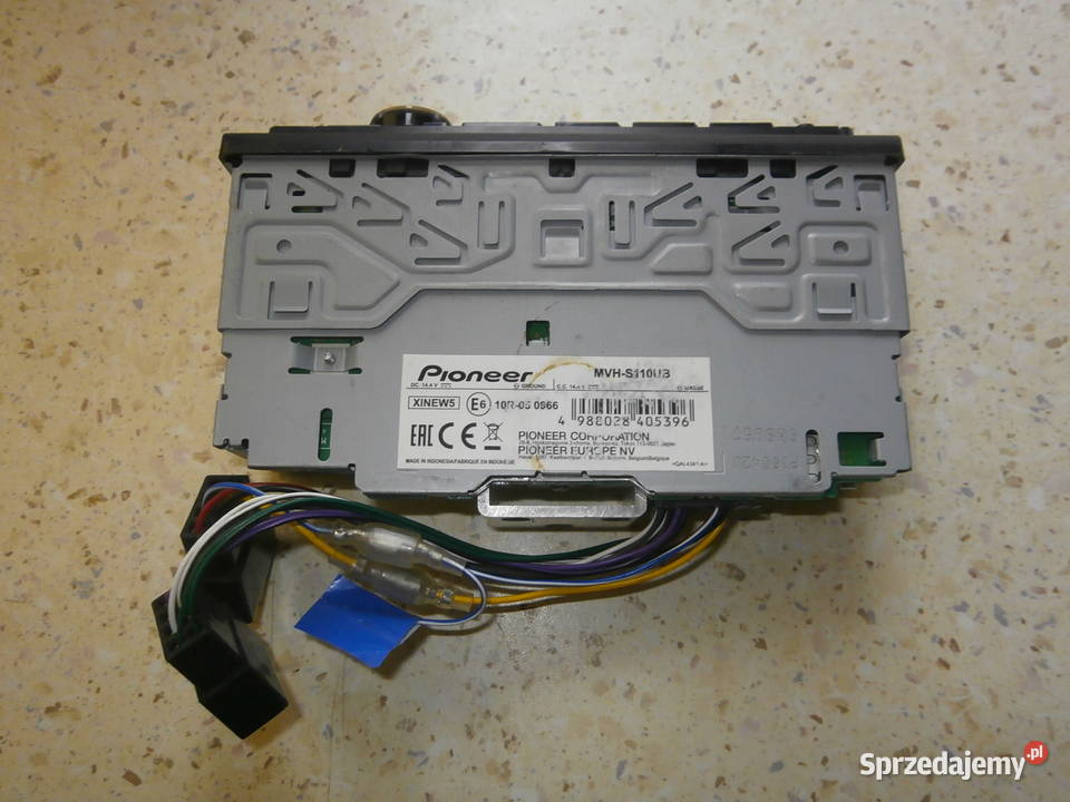 Radio samochodowe PIONEER MVH S110UB sprawne sprzedam