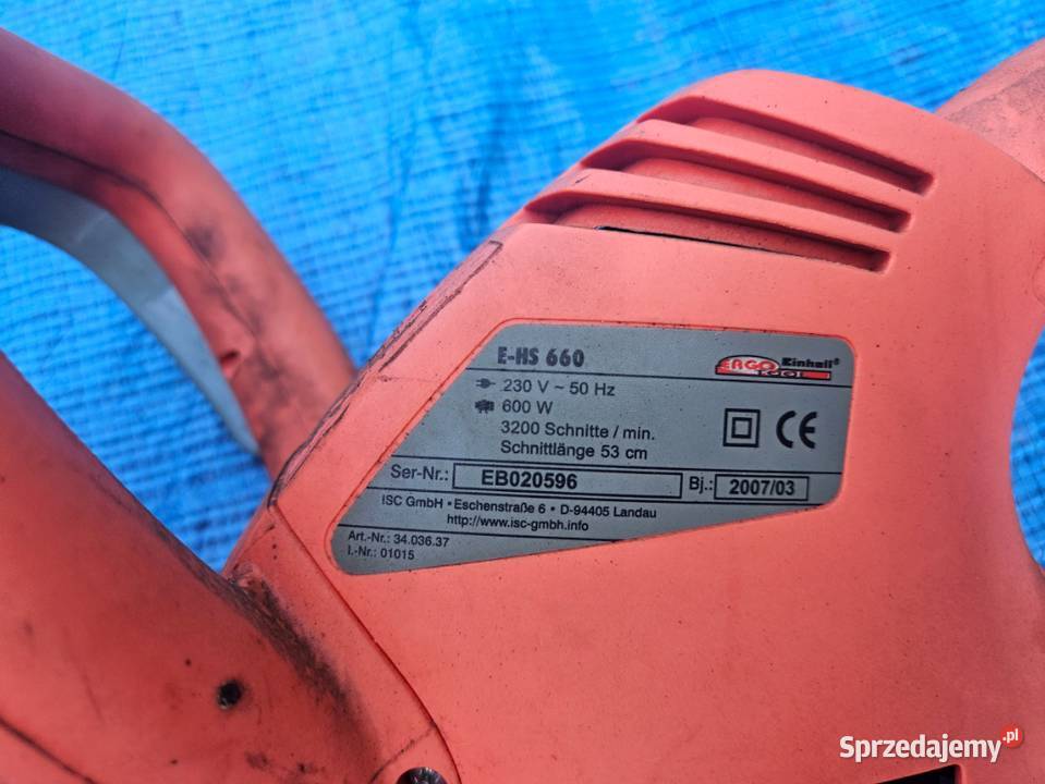 Elektryczne Nożyce Do Żywopłotu Einhell Bg Eh E Szprotawa