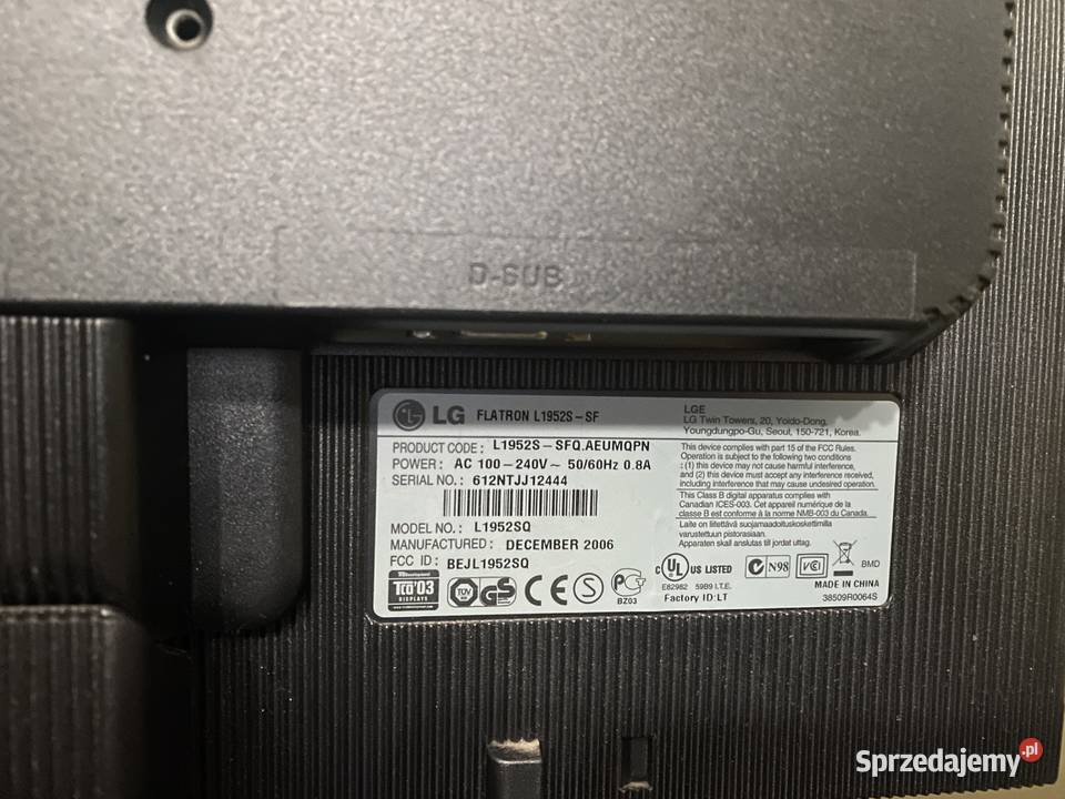 Monitor LCD 19 LG Flatron L1952S Piekary Śląskie