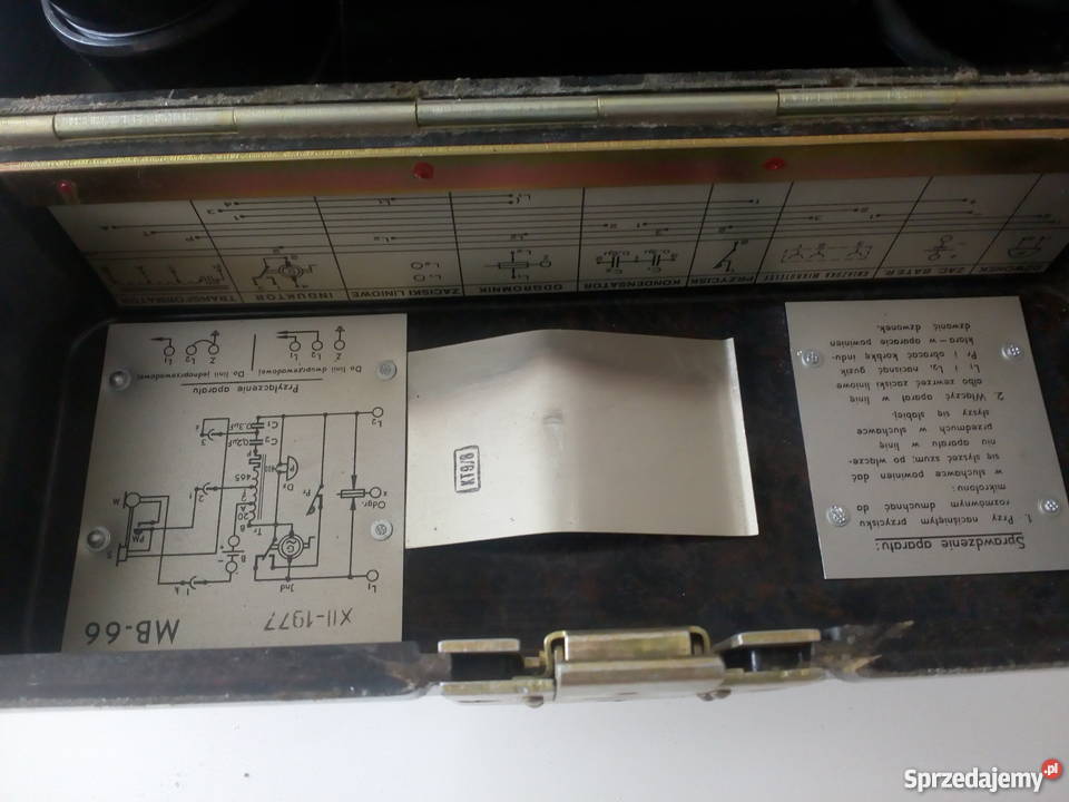 Oryginalny wojskowy telefon polowy RWT Rzeszów