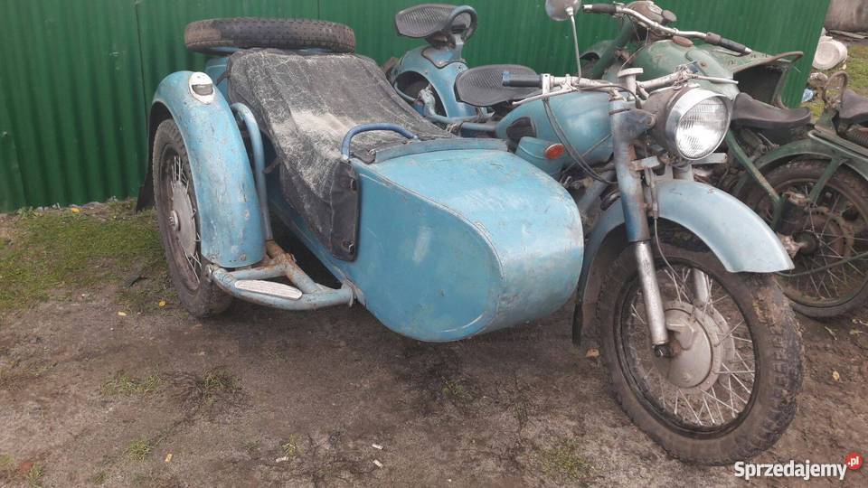 K750 ural dniepr emka M72 motocykl z wózkiem Rok produkcji 1970 Tarnobrzeg