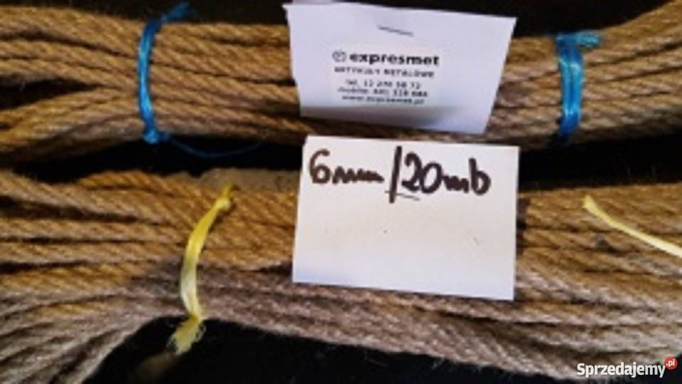 lina jutowa fi 6mm8mm Linka jutowa powróz sznur Rzeszotary