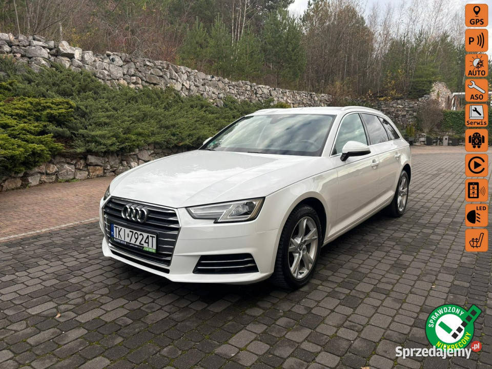 Audi A4 20 TDI Duża Navi Skóry El Klapa Led system Start-Stop Zagnańsk sprzedam