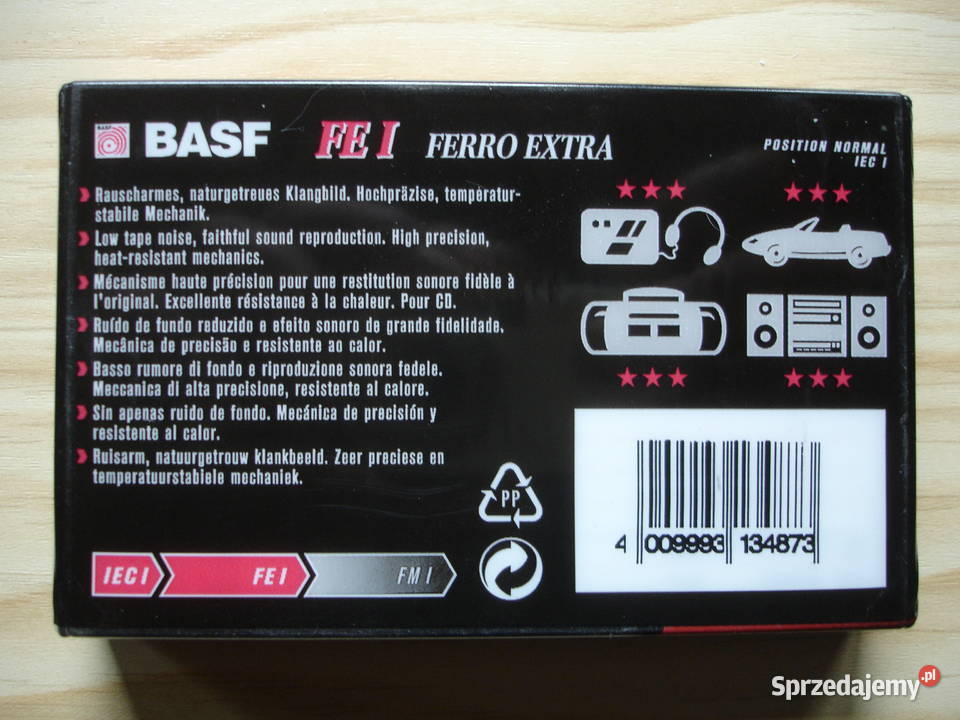 Kaseta magnetofonowa BASF FE I 60 nowa kaseta