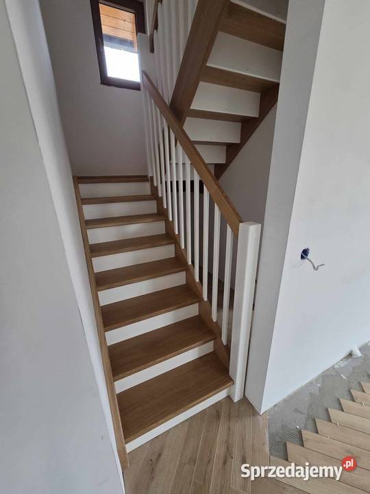 Schody drewniane samonośne z montażem śląskie Katowice