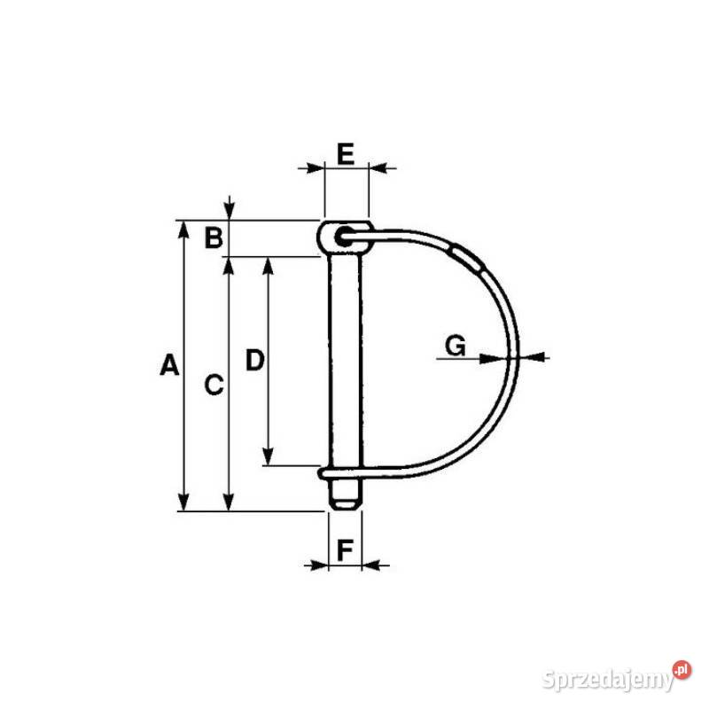 Zawleczka rurowa 8 mm 01369 Kamionna sprzedam
