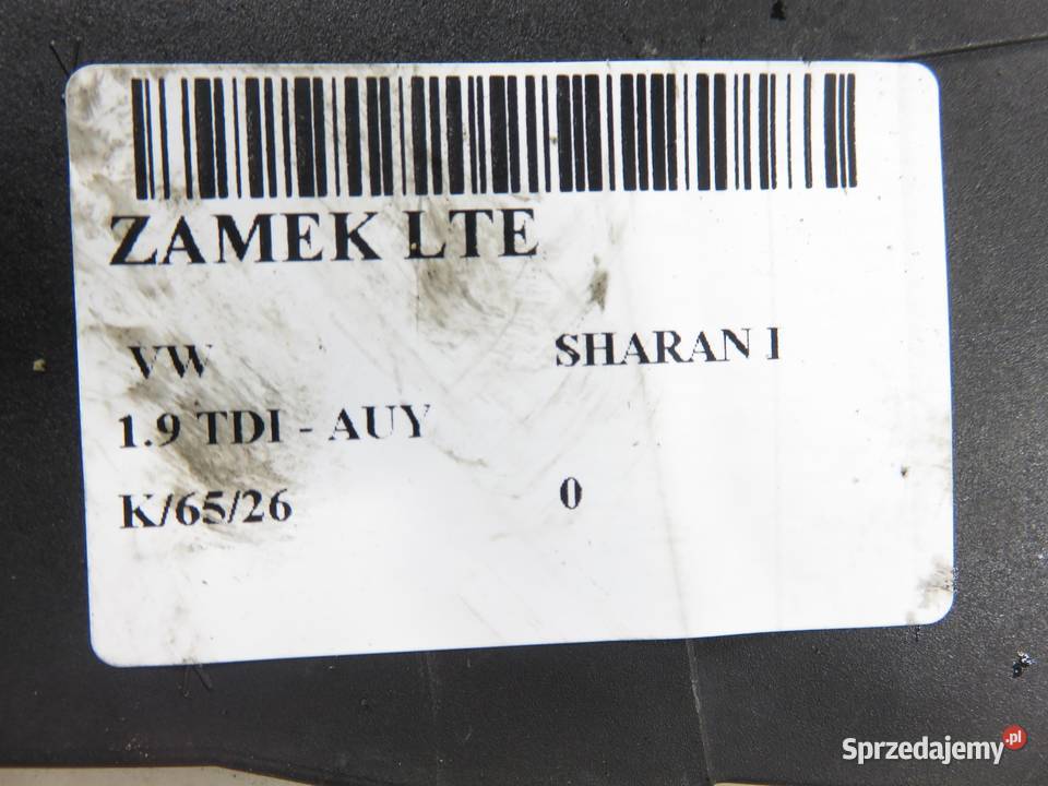 ZAMEK LEWY TYLNY VW SHARAN I